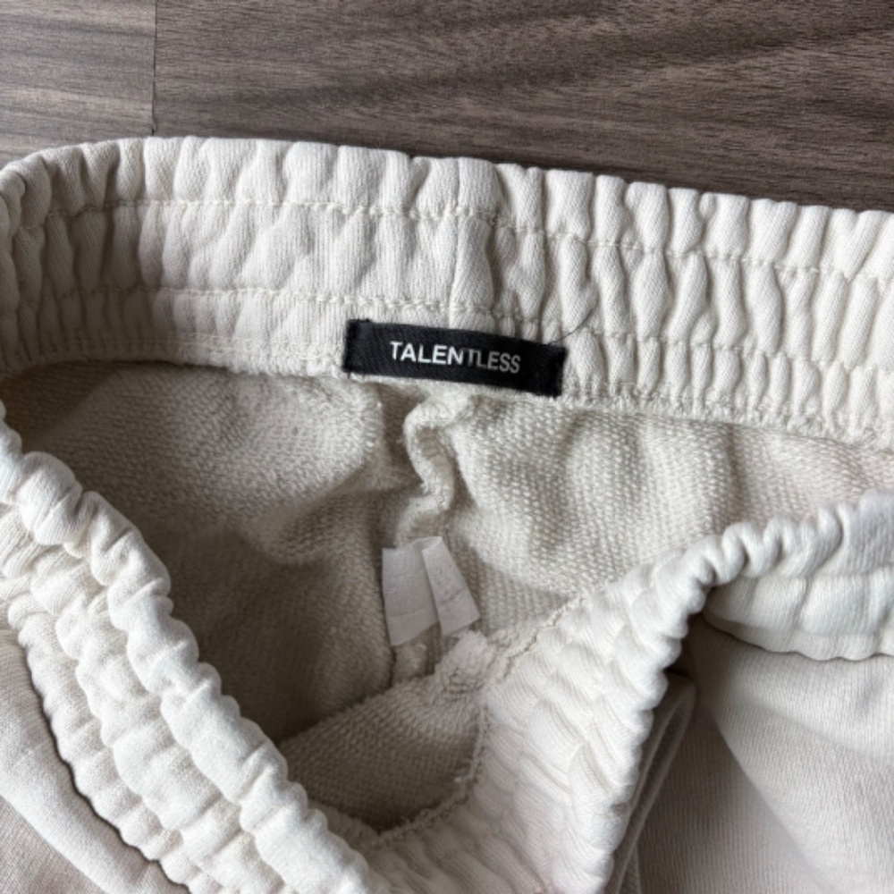 TALENTLESS WOMENS HEAVYWEIGHT HIGH WAIST DRAWSTRING SWEATPANTS X - Picture 3 of 8